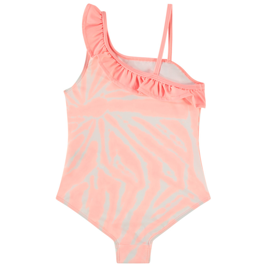 Traje de baño de una pieza asimétrico efecto tie & dye para niña  Additional Traje de baño de una pieza asimétrico efecto tie & dye para niña