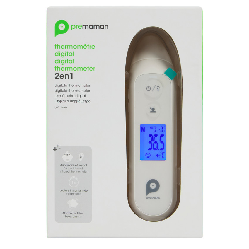 Termómetro auricular blanco 