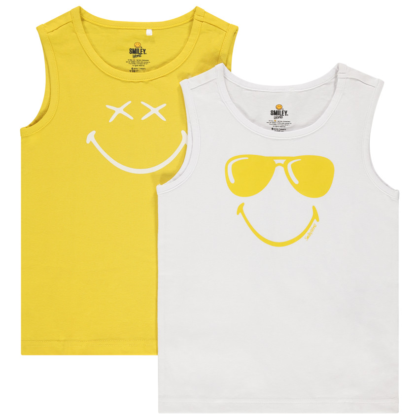 Pack de 2 camisetas interiores SmileyWorld 