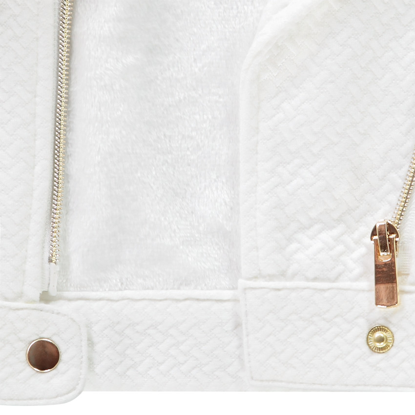 Chaqueta felpa estilo biker  Additional Chaqueta felpa estilo biker