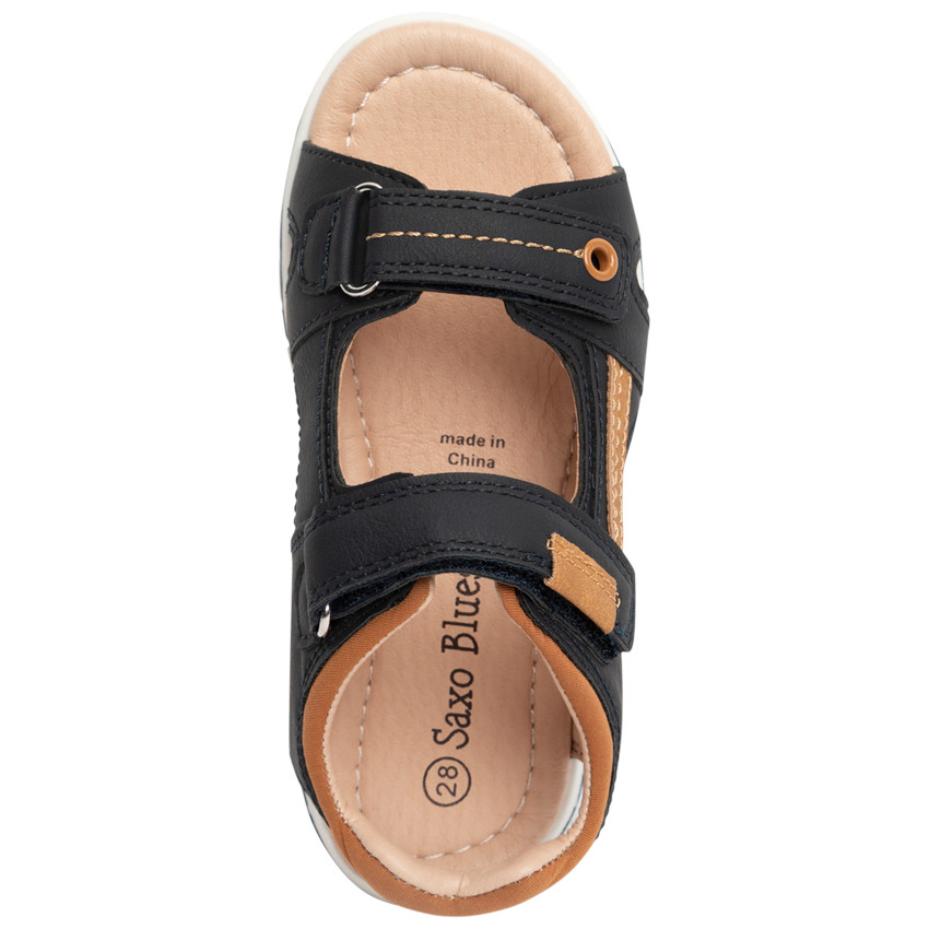 Sandalias velcro con empiñaduras contrastantes para niño  Additional Sandalias velcro con empiñaduras contrastantes para niño