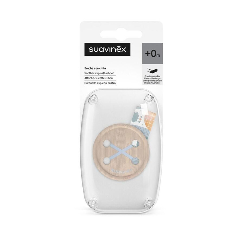 Sujetachupetes con cinta Dreams azul 