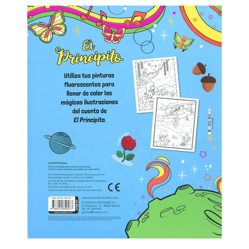 Libro para colorear El Principito +5 años 