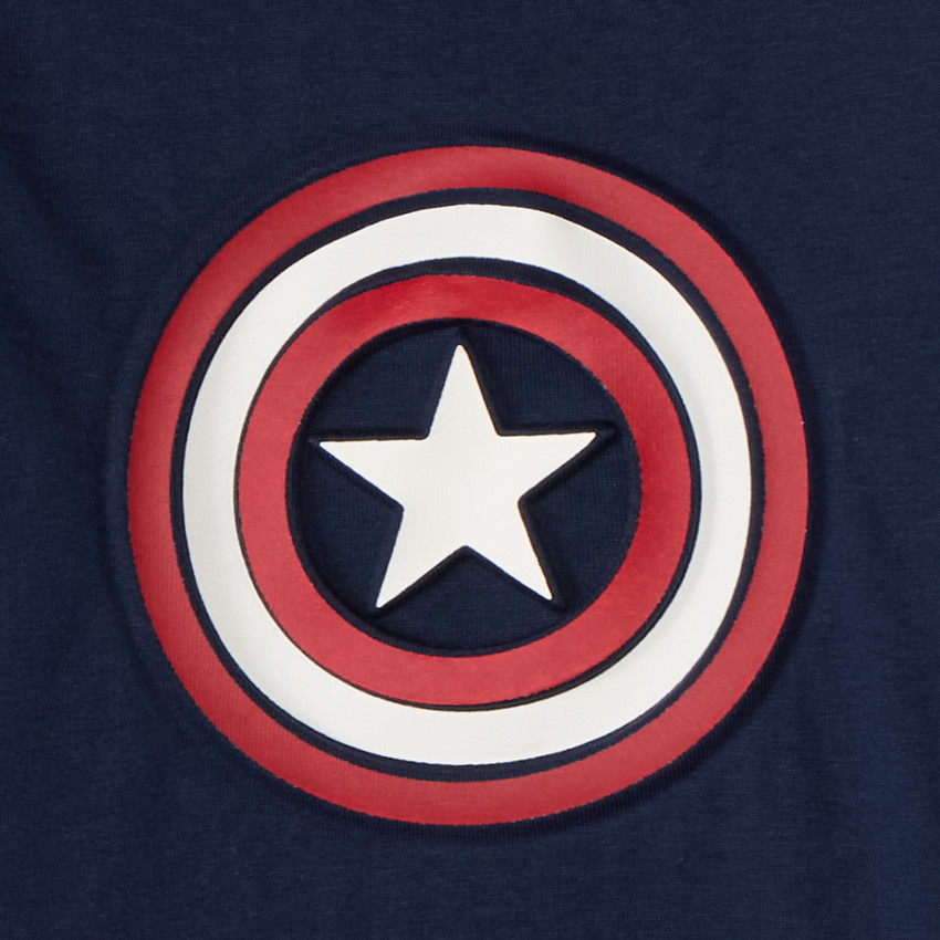 Camiseta de manga larga con estampado de Capitán América Marvel para bebé niño 