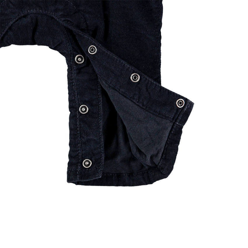 Pichi largo forrado de jersey con bolsillo canguro 