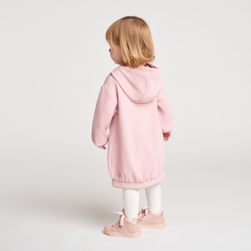 Ropa de sudadera bebé niña con capucha diseño de perro y gato 