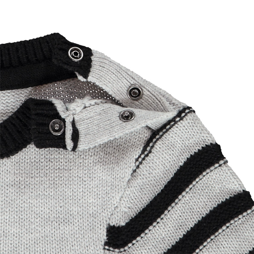Pull en tricot Batman à manches longues rayées pour bébé garçon Main Pull en tricot Batman à manches longues rayées pour bébé garçon