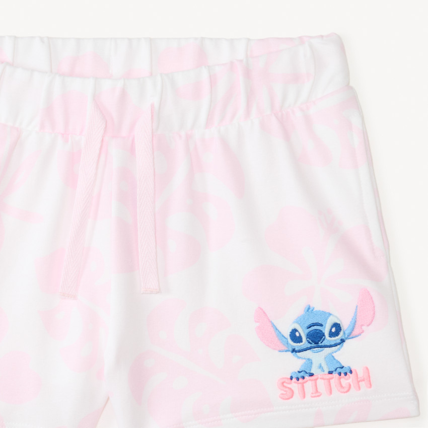 Conjunto de 2 piezas camiseta + short Stitch de Disney para niña 