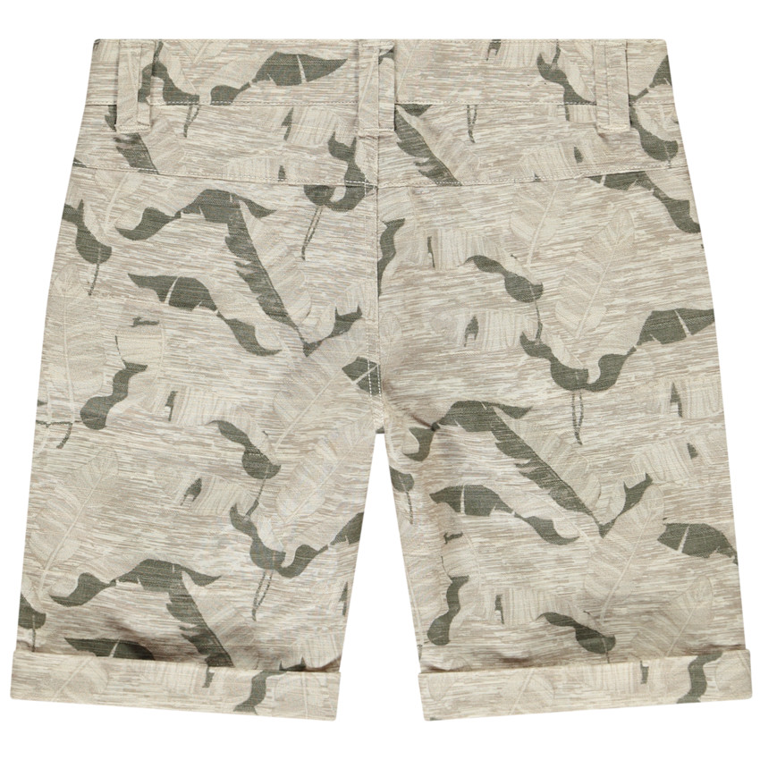 Bermuda estampada hojas de bananero para niño 