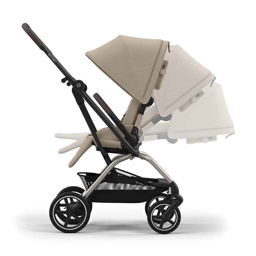 Carrito con asiento giratorio Eezy S Twist+ 2 topo almond beige 