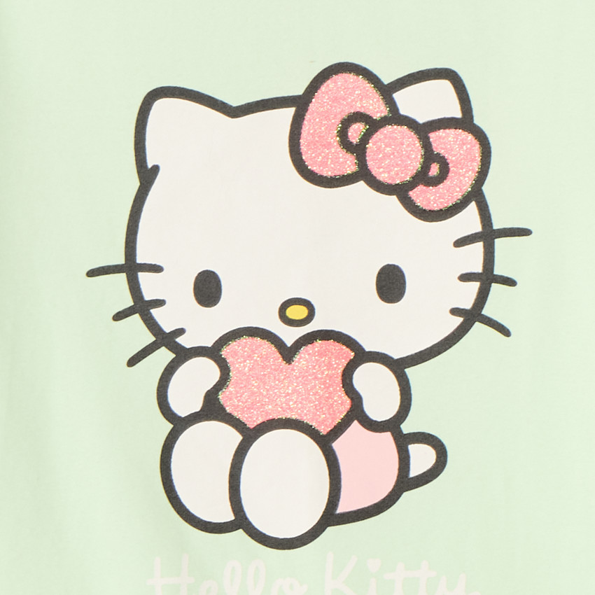 Camiseta de manga corta con estampado de Hello Kitty para bebé niña 