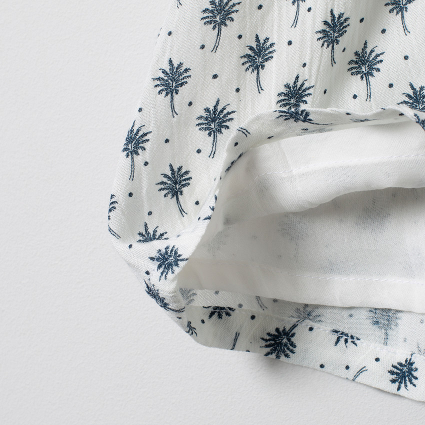 Vestido tirantes estampado vegetal all-over 