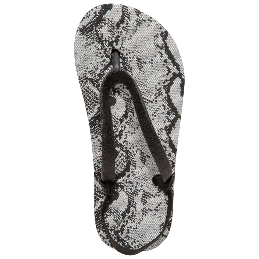 Chanclas con tiras brillantes y estampado de serpiente Main Chanclas con tiras brillantes y estampado de serpiente