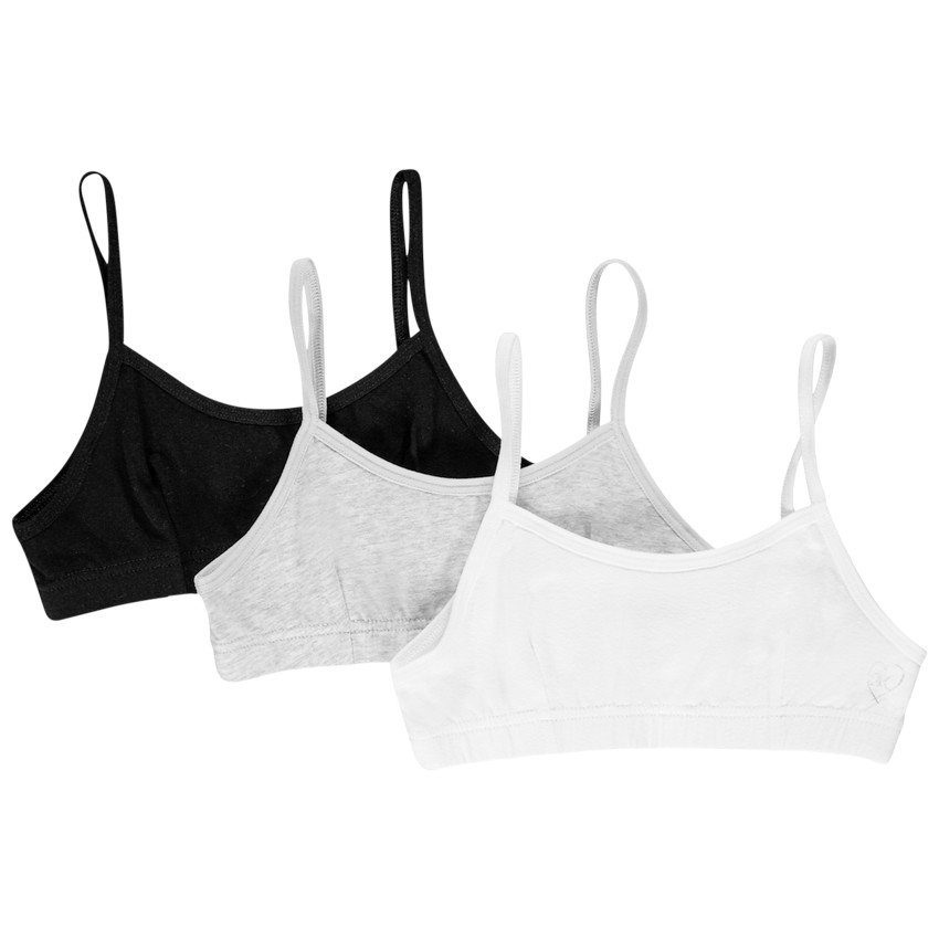 Pack de 3 sujetadores lisos para niña  Additional Pack de 3 sujetadores lisos para niña
