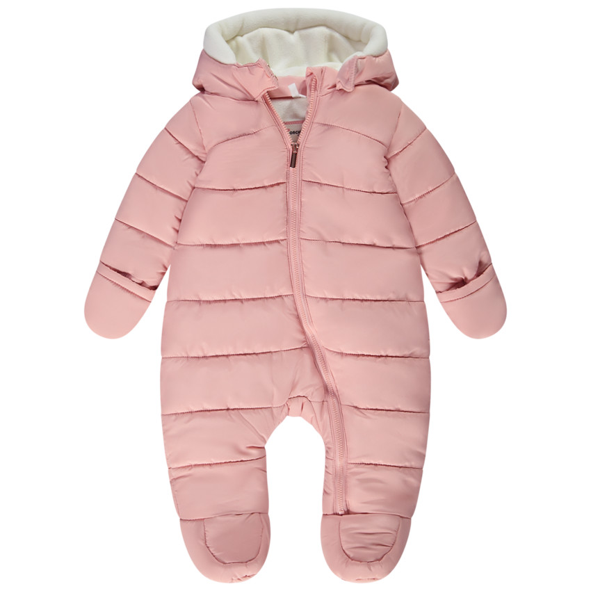Combi-pilote unie acolchada para bebé niña con diferentes acabados según la edad 