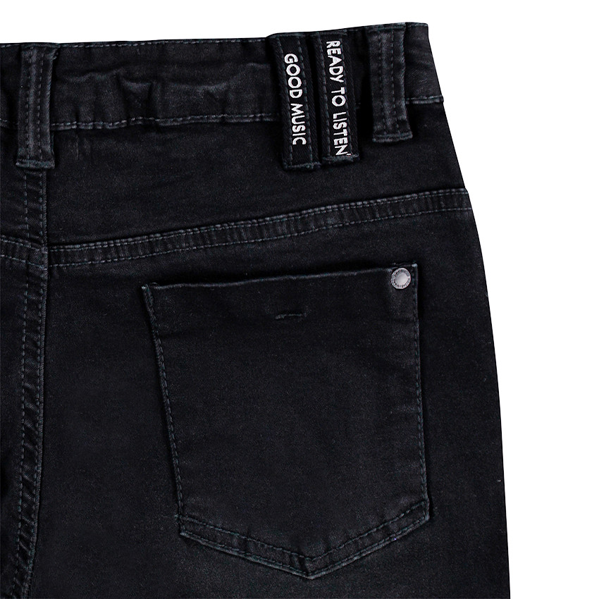 Júnior - Vaqueros de corte skinny con efecto desgastado y arrugado 