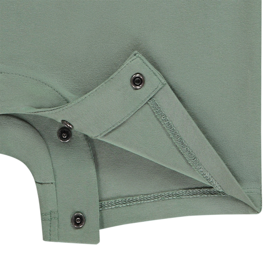 Lote de 2 monos cortos efecto 2 en 1 con motivo animal para bebé niño 