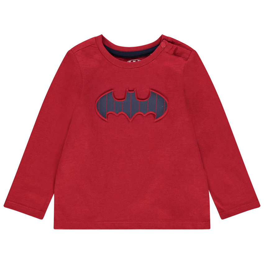 Camiseta de manga larga con logo de Batman bordado  Additional Camiseta de manga larga con logo de Batman bordado