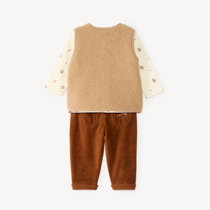 Conjunto de 3 piezas con chaleco sin mangas de motivos de Tic y Tac Disney 