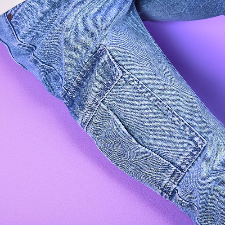 Pantalón cargo efecto desgastado para niño 