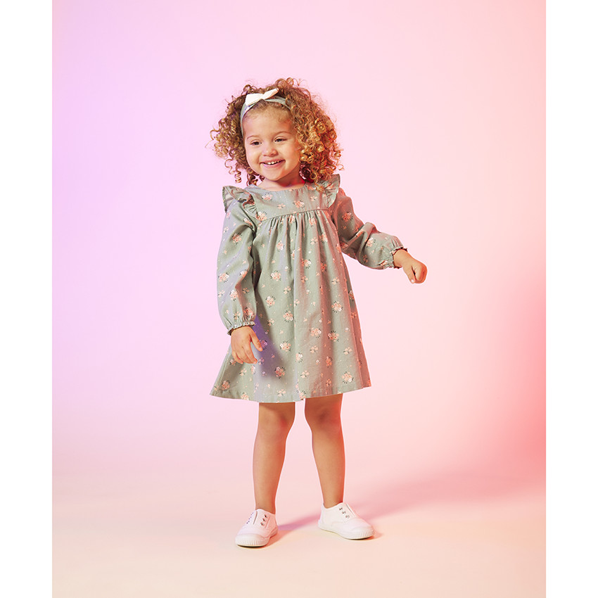 Diadema de punto con nudo y hilos de lúrex para bebé niña 