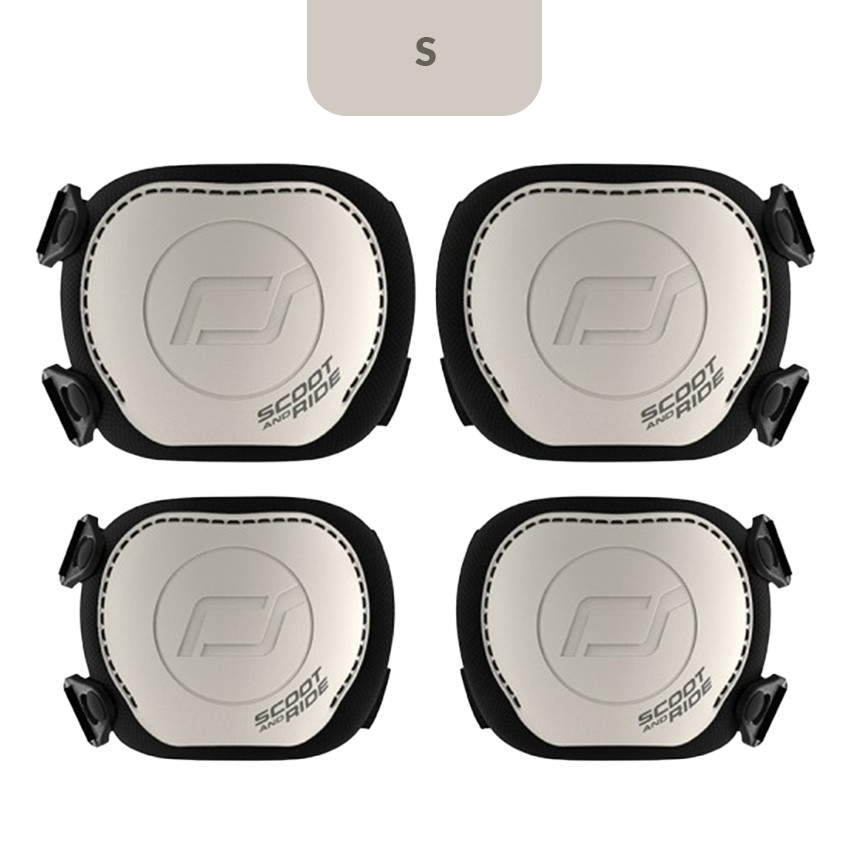 Ensemble protection genoux et coudes S Scoot and Ride Ash 