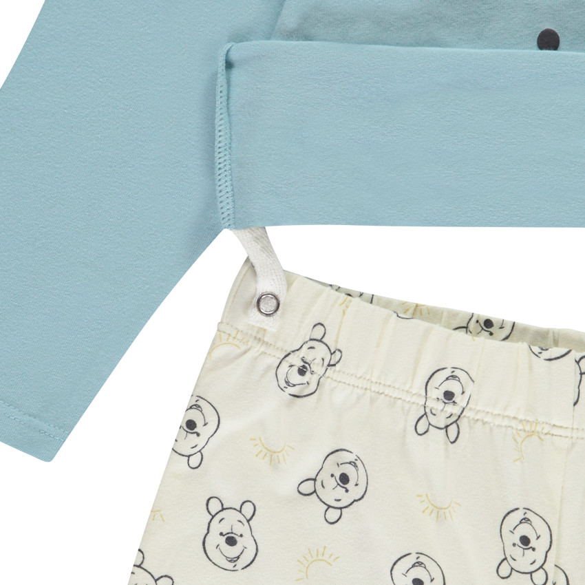 Conjunto de pijama de 2 piezas Winnie the Pooh Disney para bebé niño con acabados diferentes según la edad 