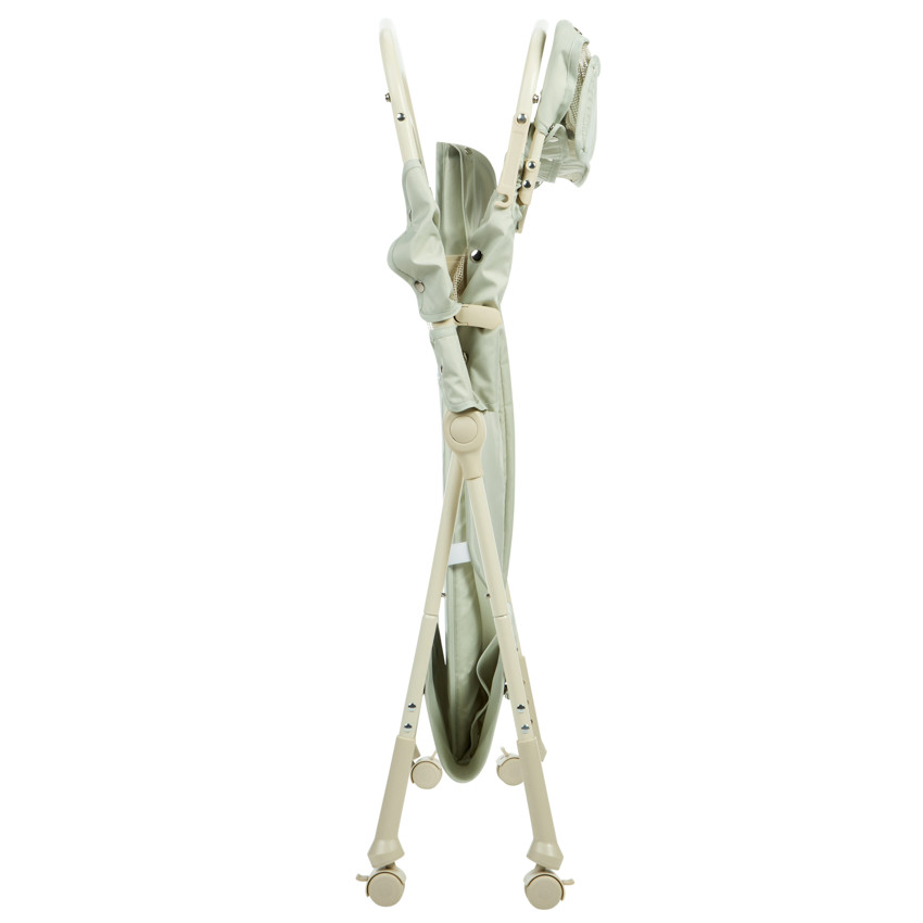 Mesa cambiadora plegable de tela con talla verde 