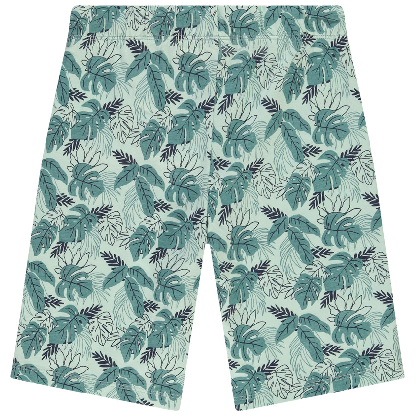 Pijama corto de 2 piezas con motivos tropicales para niño. 