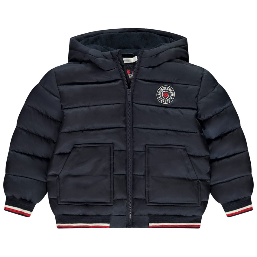 Doudoune rembourree a capuche avec badge gomme pour garcon Orchestra
