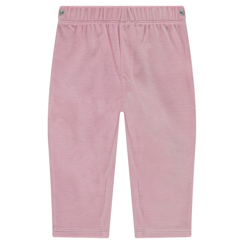 Pijama de terciopelo con pájaro estampado 