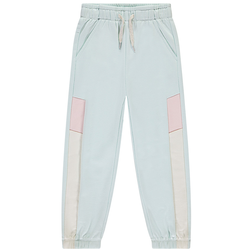 Pantalón de jogging efecto colorblock para niña 