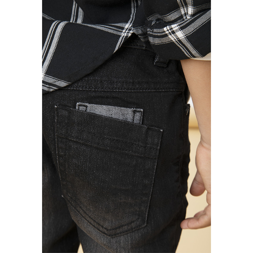 Vaqueros slim efecto lavado para niño 