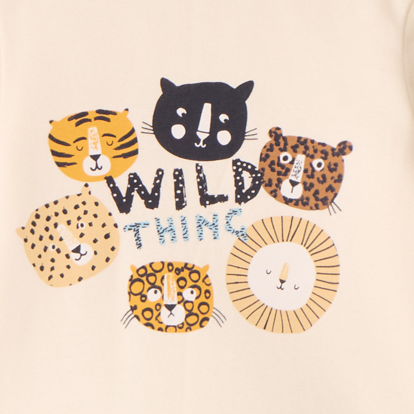 Conjunto de chándal de felpa estampada para bebé niño 