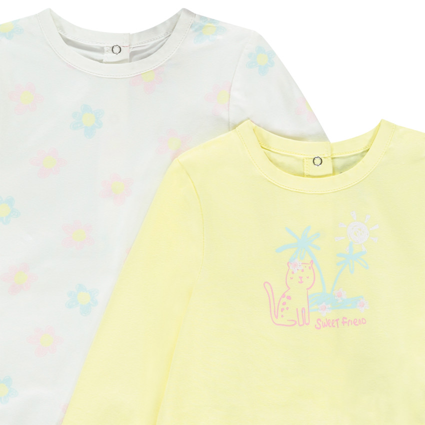 Lote de 4 peleles de fantasía de punto para niña. 