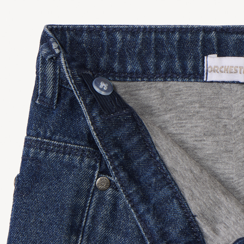 Pantalón vaquero recto liso para niño 