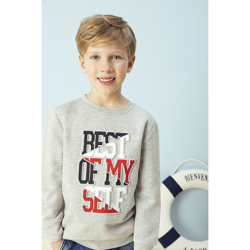 Sudadera de felpa con inscripción de estilo campus 