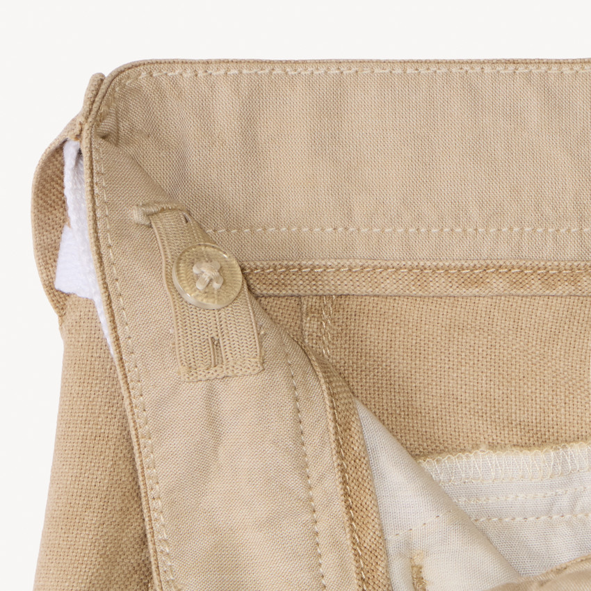 Pantalón recto de tela con cinturón para niño 