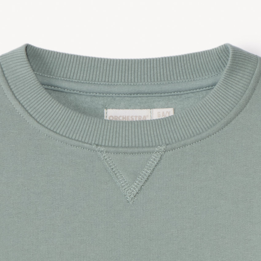 Sudadera de felpa cepillada lisa para niño 