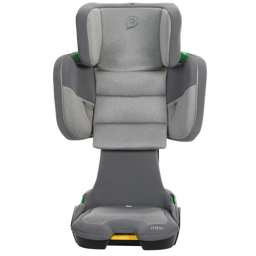 Silla de coche plegable i-Size y Isofix Rider 100-150 cm gris 