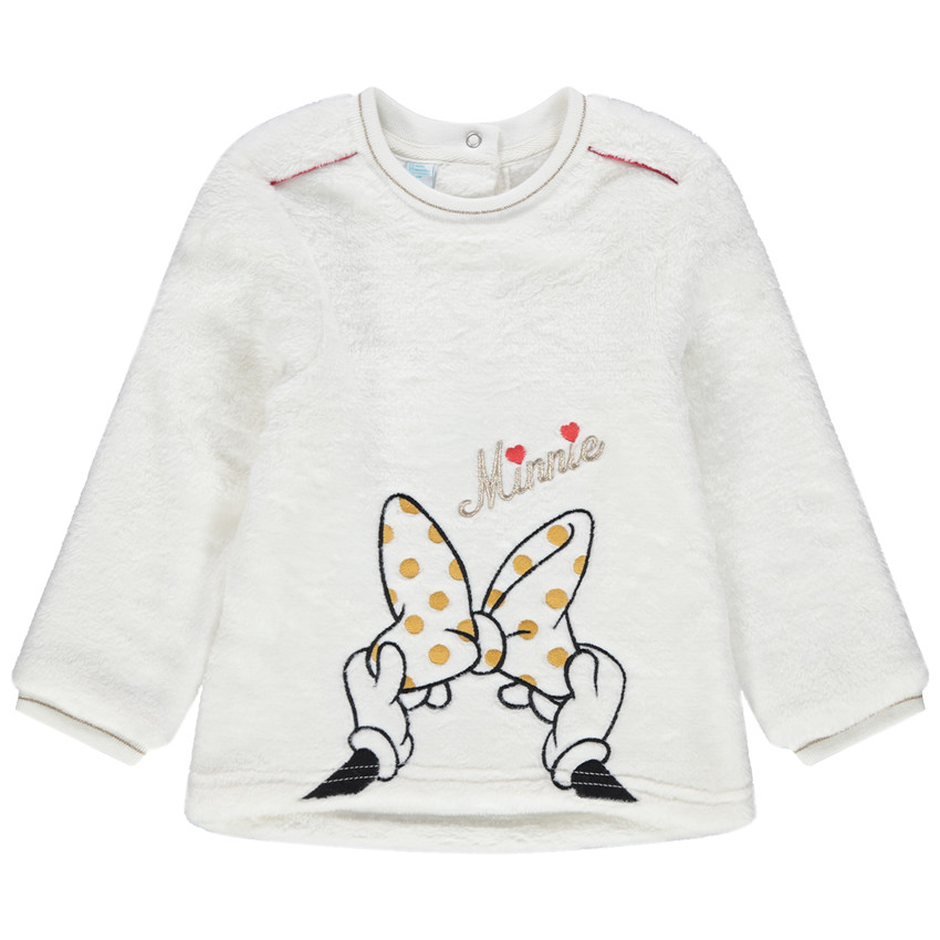 Sweat en sherpa détails Minnie brodés Disney 
