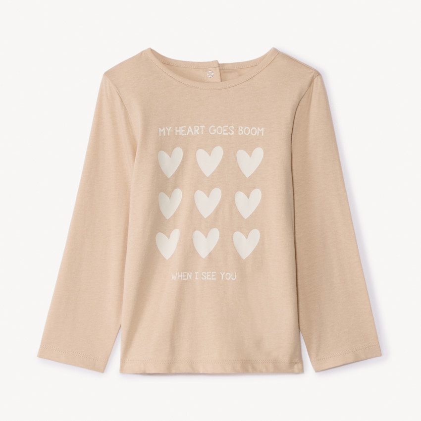 Camiseta de manga larga estampada para bebé niña 