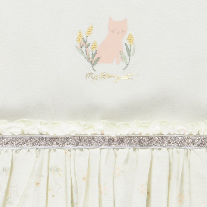 Ropa body de manga larga efecto 2 en 1 para niña bebé 