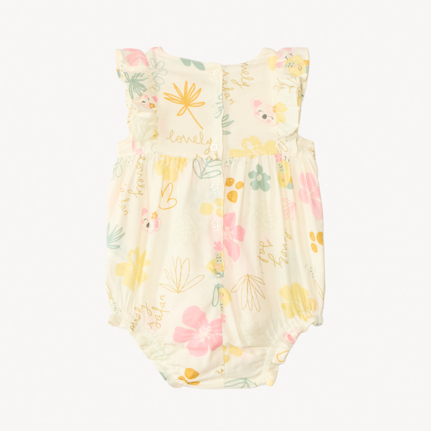 Conjunto corto estampado de koala + diadema anudada niña 