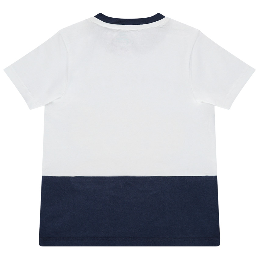 camiseta mangas cortas bicolor en algodon con print Simba Disney 