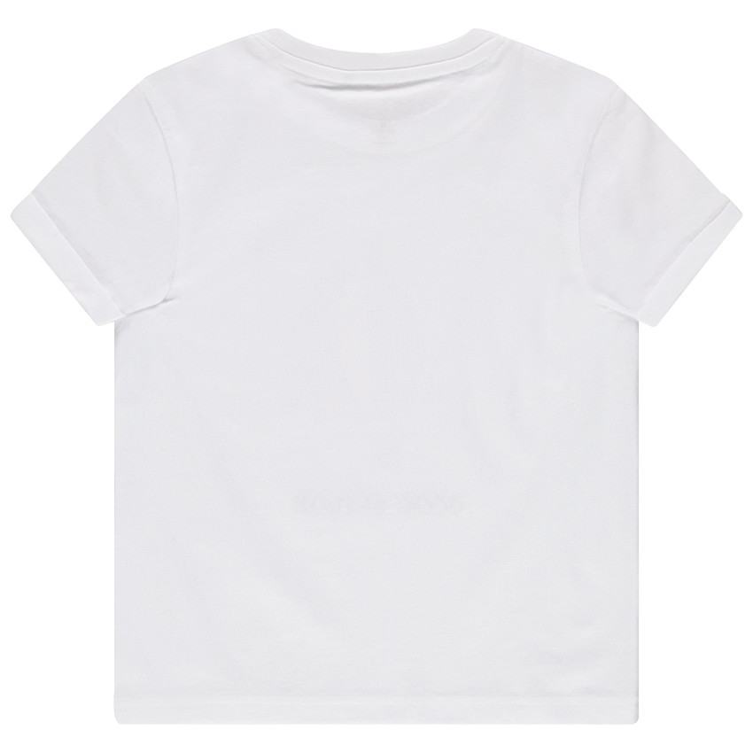 Camiseta de manga corta con estampado de barco 