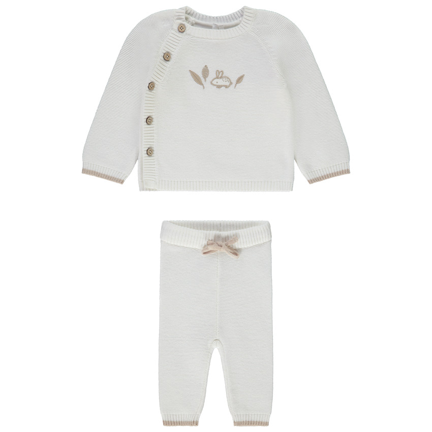 Conjunto de 2 piezas de punto bobo para bebé 