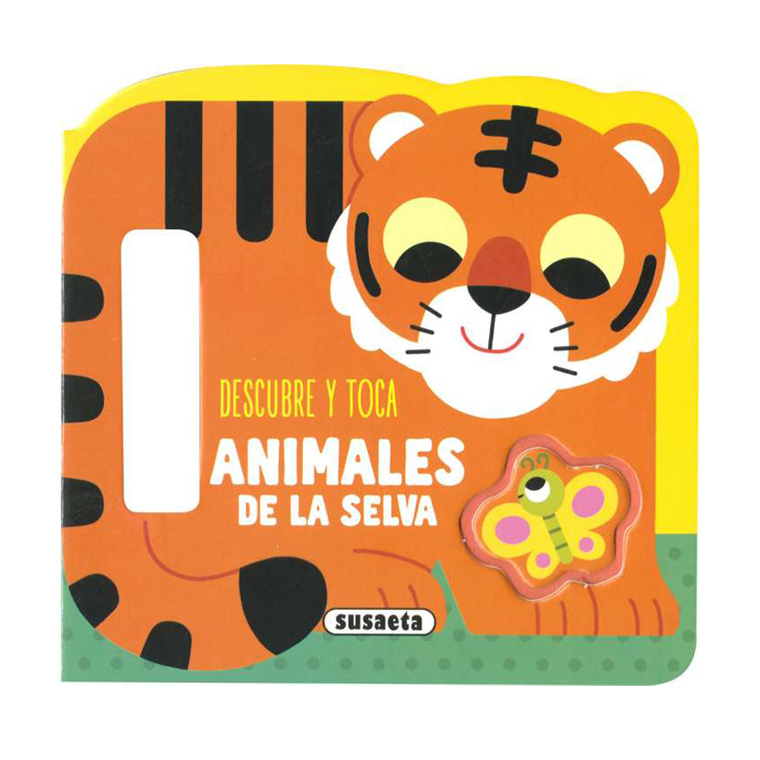 Cuento Animales de la selva Colección descubre y toca +1año 