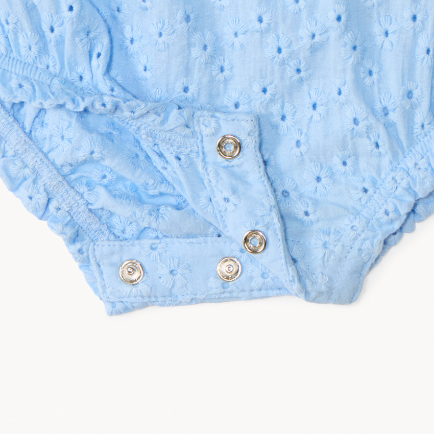 Monedero de bordado con mangas de volante para niña bebé 