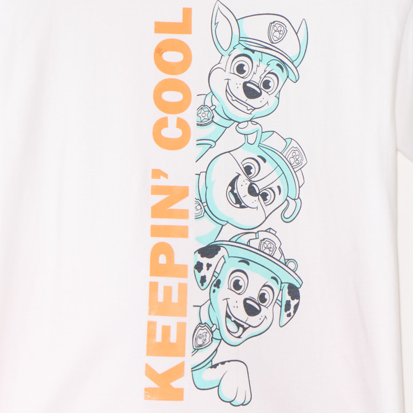 Conjunto de 2 piezas camiseta + pantalones cortos Patrulla Canina para niño. 